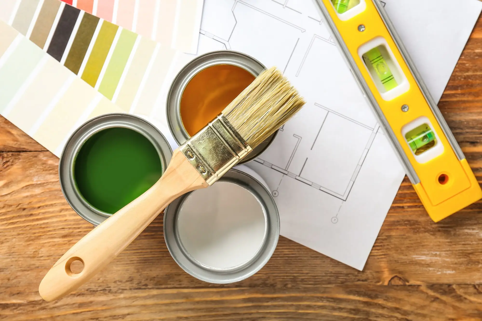 Préparation des teintes avant un chantier de peinture